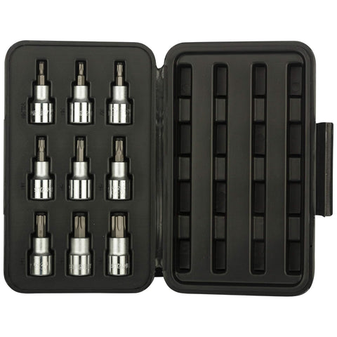Stanley, Stanley 89-098, Stanley Torx Bit Socket Set, 9Pcs Torx Bit Socket Set, 1/2 Inch Drive Socket Set, Torx Socket Set, Torx Bit Set, T20 Torx Socket, T25 Torx Socket, T27 Torx Socket, T30 Torx Socket, T40 Torx Socket, T45 Torx Socket, T50 Torx Socket, T55 Torx Socket, T60 Torx Socket, Chrome Vanadium Socket Set, Professional Mechanic Tools, Automotive Repair Tools, Industrial Hand Tools, Workshop Tools, Garage Equipment, Stanley Hand Tools, Lion Tools Mart