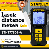 Stanley Laser Distance Meter - 60m / 200ft Range - STHT77802-A