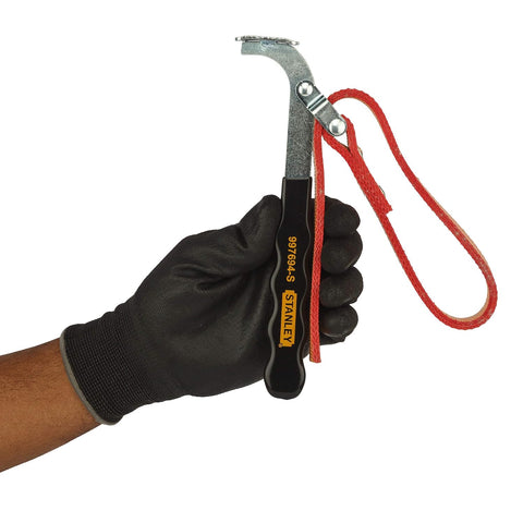 Stanley, Stanley 997694-S, Stanley Oil Filter Wrench, Strap Type Oil Filter Wrench, Oil Filter Strap Wrench, 50-108mm Oil Filter Wrench, Automotive Oil Filter Tool, Engine Oil Filter Remover, Garage Hand Tools, Mechanic Tools, Vehicle Service Tools, Car Maintenance Tools, Automotive Workshop Tools, Spin On Oil Filter Wrench, Professional Oil Filter Tool, Stanley Automotive Tools, Workshop Maintenance Tools, Lion Tools Mart