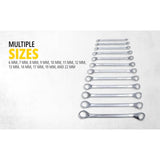 Stanley 12 Pcs Shallow Offset Ring Spanner Set 70-395E | Automotive Repair, Mechanical Maintenance, Workshop & Industrial Applications