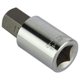 Stanley 1/2 inch drive hexagonal bit socket made from Chrome Vanadium steel for automotive, industrial, garage and mechanical maintenance applications
