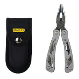 Stanley 1-84-519 12-in-1 stainless steel folding multi-tool with nylon pouch for repair maintenance and DIY applications
