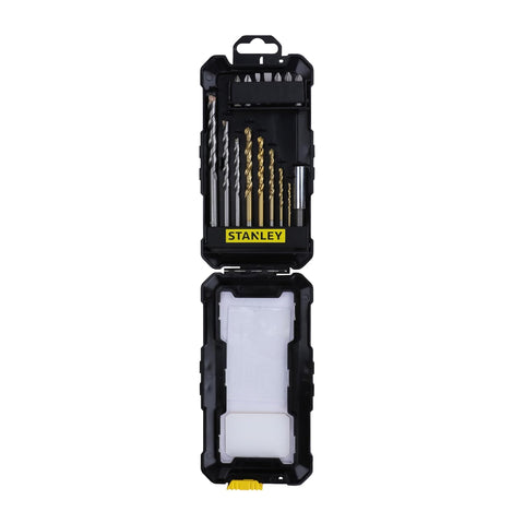 Stanley, Stanley STA7221-XJ, Stanley Drilling Set, Stanley Screwdriving Set, 16Pcs Drill Bit Set, Mixed Drill Bit Set, Titanium Drill Bit Set, HSS Drill Bits, Masonr