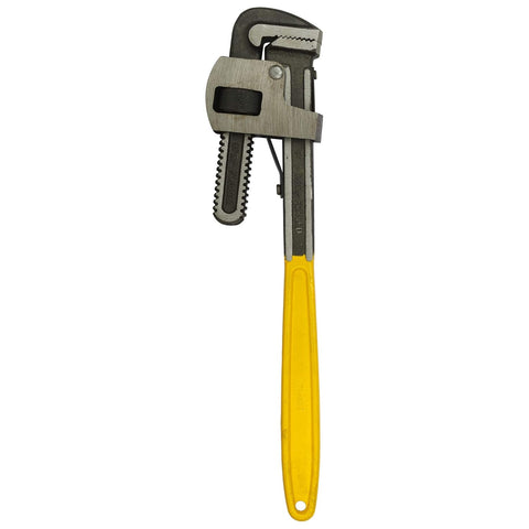 SStanley 71-644 18 inch 450mm Stillson pattern pipe wrench with forged hook jaw and 80mm pipe capacity for plumbing and industrial maintenance