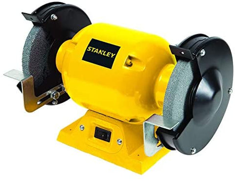 Stanley, Stanley STGB3715, 1/2HP Bench Grinder, 373W Bench Grinder, 6Inch Bench Grinder, 152mm Bench Grinder, Bench Grinding Machine, Double Wheel Grinder, Metal Grinding Machine, Tool Sharpening Machine, Deburring Machine, Grinding Machine, Workshop Grinder, Metalworking Grinder, Bench Grinder Machine, Sharpening Grinder, Drill Bit Sharpening Machine, Blade Sharpening Machine, Metal Sharpening Tool, Rust Removal Grinder, Surface Grinding Tool, Wire Brush Grinder, Buffing Machine, Workshop Power Tool, Stati