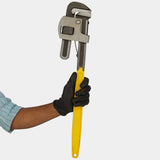 Stanley 71-645 24 inch 600mm Stillson pattern pipe wrench with Chrome Molybdenum steel hook jaw and 95mm capacity for industrial pipe fitting
