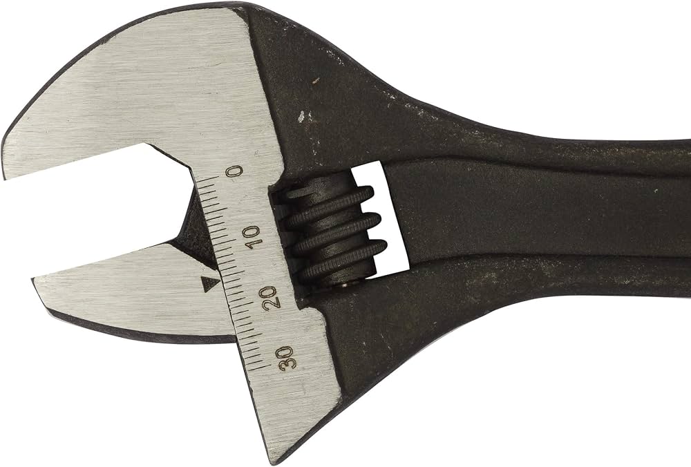 Stanley STMT74895-8 10 Inch 250mm Adjustable Wrench with Phosphate Finish for Automotive and Industrial Maintenance