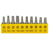 Stanley 68-071-23 29 Pcs Chrome Vanadium Screwdriver Insert Bit Set with Phillips Torx Hex Pozidriv Slotted and Nut Driver Bits