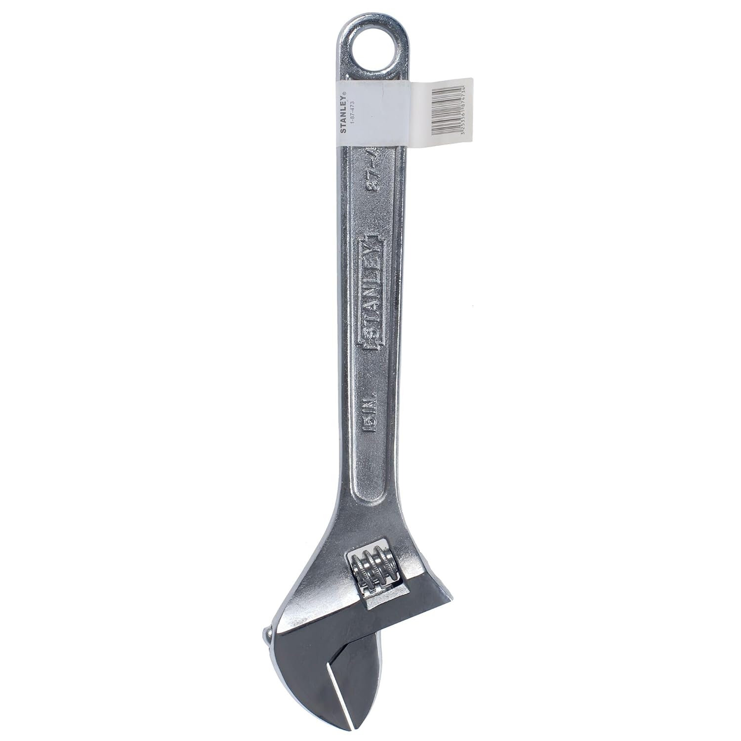 Stanley 87-473 12 inch 300mm chrome plated adjustable wrench with 35mm jaw opening for plumbing automotive and industrial maintenance