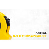 Stanley STHT36125-812 3M 10Ft x 13mm short tape rule with metal-coated steel blade for construction and carpentry