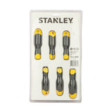 Stanley STHT65242-8 6 Pcs Chrome Vanadium Cushion Grip Magnetic Screwdriver Set for Electrical Automotive and Workshop Repairs