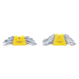 Stanley 70-379E 8-piece Chrome Vanadium double open ended spanner set with Maxi-Drive anti-slip jaws for automotive and workshop applications