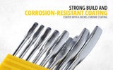 Stanley 70-963E 8 Pcs Combination Spanner Set made from Chrome Vanadium steel with Maxi-Drive™ anti-slip technology. Ideal for automotive repair, workshops, garages, mechanical servicing, and industrial maintenance.