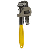Stanley 71-641 10 inch 250mm Stillson pattern pipe wrench with hardened alloy serrated jaws for plumbing pipe fitting and industrial maintenance