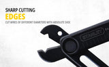 Stanley 84-214-22 130mm hardened steel wire stripper cutter with adjustable gauge for electrical wiring installation and maintenance