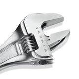 Stanley 87-367 6 Inch 150mm Forged Chrome Vanadium Adjustable Wrench with Chrome Plated Finish for Automotive and Plumbing