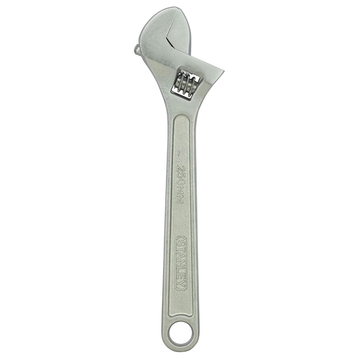 Stanley 87-471 10 inch 250mm chrome plated adjustable wrench with 32mm jaw capacity for plumbing automotive and industrial maintenance