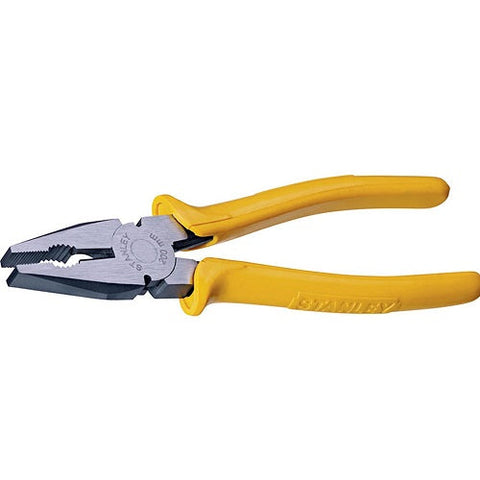 Stanley 70-461 8 inch C45 high-carbon steel combination plier for electrical automotive mechanical and workshop applications