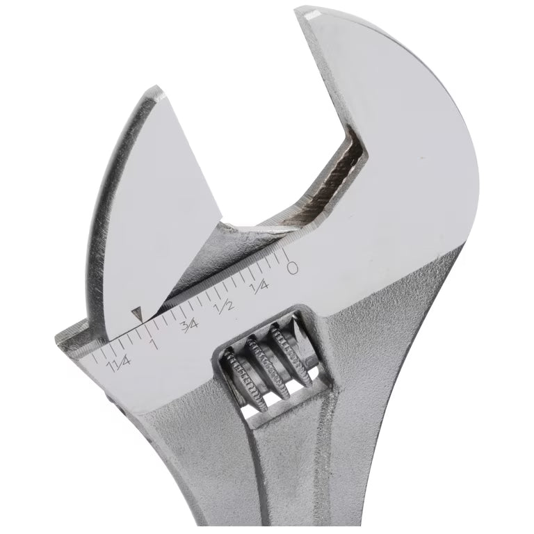 Stanley 87-369 8 Inch 200mm Forged Chrome Vanadium Adjustable Wrench with 25mm Jaw Capacity for Automotive and Plumbing