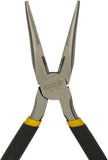 Stanley 84-102 8 inch drop-forged steel long nose plier with oil-resistant handle for electrical automotive and mechanical maintenance