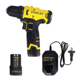 Stanley SCH10D2K 12V cordless hammer drill for wood, metal, masonry drilling, screwdriving, installation and workshop applications