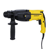 Stanley SHR263K 26mm 800W 3-mode SDS-Plus hammer drill with 3.4J impact energy for concrete and masonry