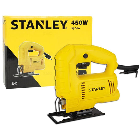 Stanley SJ45 450W jigsaw machine for woodworking carpentry furniture and curved cutting applications