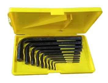 Stanley STMT26000 9-piece metric hex key set with Chrome Vanadium steel Allen keys for automotive, bicycle, machinery and furniture maintenance