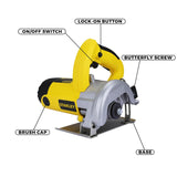 STANLEY STSP125 1320W 125mm Marble and Tile Cutter with 13500 RPM and 41mm Cutting Depth for Professional Tile Cutting