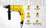 STANLEY SDH600 13mm 600W Hammer Drill with 49300 IPM Impact Rate for Concrete Masonry Metal and Wood