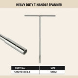 Stanley Heavy Duty Chrome Vanadium T-Handle Spanner for Automotive, Industrial Machinery and Mechanical Maintenance