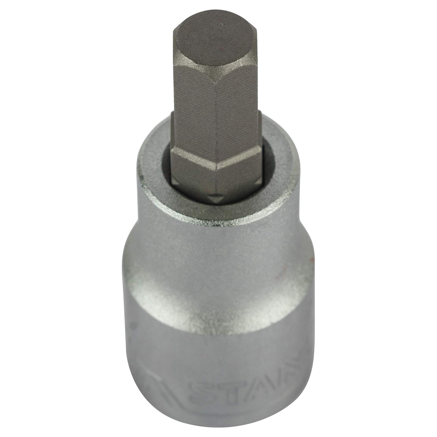 Stanley 1/2 inch drive hexagonal bit socket made from Chrome Vanadium steel for automotive, industrial, garage and mechanical maintenance applications