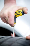 Stanley STHT80891-0 7-piece tubeless tyre puncture repair kit for cars motorcycles roadside emergency and garage maintenance
