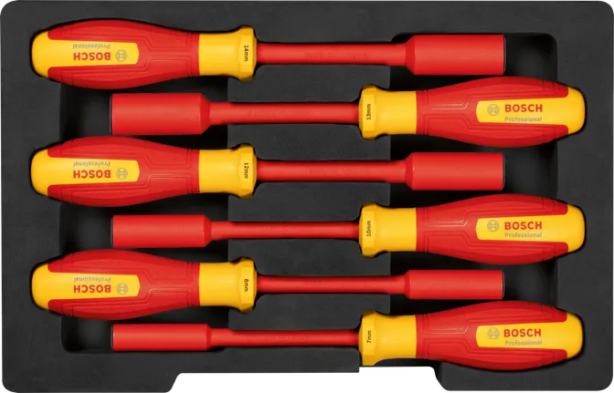 BOSCH Professional VDE Socket Wrench Set 6 Pcs – 1 600 A02 NF3