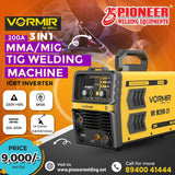 VORMIR by iBELL VR M200-21 3-in-1 Welding Machine | 200A MMA/MIG/TIG IGBT Inverter
