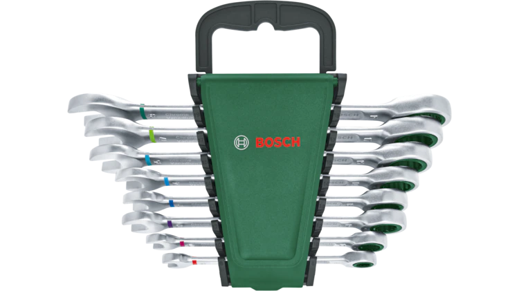 Bosch Ratchet Combination Wrench Set 8-Piece – 1600A02Z9T