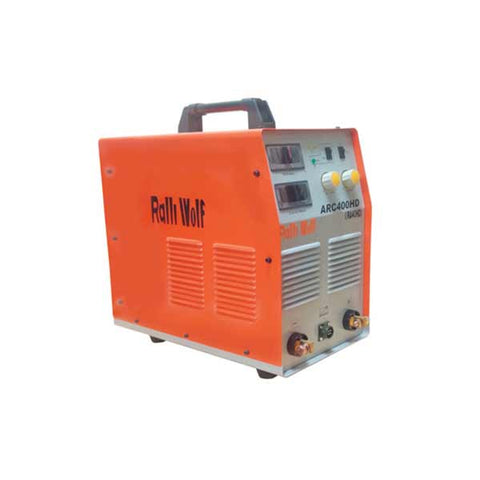alli Wolf RA40HD ARC400HD IGBT inverter welding machine. 400A, 415V 3-Phase, generator compatible, VRD safety, dust-free cooling