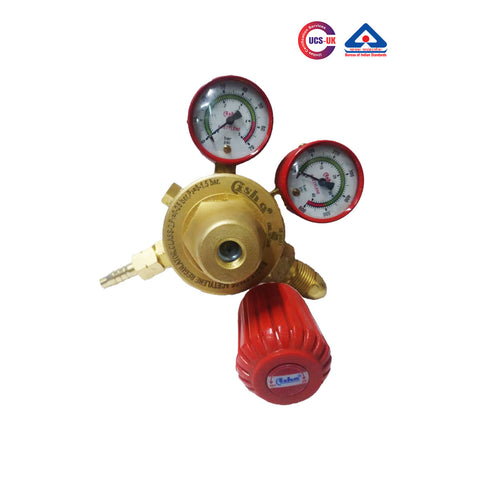 ASHA Single Stage Double Meter DA Regulator – Heavy Duty | 0–5 Bar