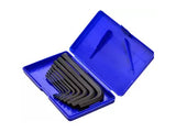 Metro Allen Key Set CRV — 9 pieces, 1.5mm to 10mm, chrome vanadium steel.