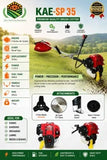 Ralli Wolf RBC-4S (SP) 4-Stroke Petrol Brush Cutter – 35.8cc, 0.85kW Side Pack