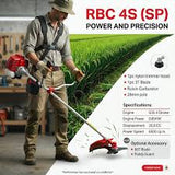 Ralli Wolf RBC-4S (SP) 4-Stroke Petrol Brush Cutter – 35.8cc, 0.85kW Side Pack