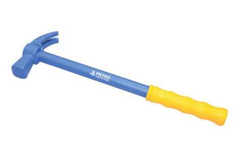 Metro Claw Hammer Square Head, 450g, with or without sleeve grip. For carpentry & construction. 