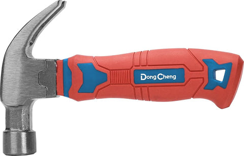 DongCheng HD100410 8 OZ / 250g Stubby Mini Claw Hammer with Ergonomic Fiberglass Handle