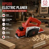 Ralli Wolf RP500 82x2mm Electric Planer – 500W Double Insulated Wood Planer with 2mm Rebating Cutting for Woodworking