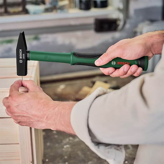Bosch Professional Engineer's Hammer 300 g | 1600A032UW | High Carbon Steel Fibreglass Hammer