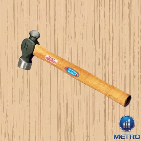 Metro Ball Pein Hammer – Hardened Faces, Wooden & Fibre Handle, 100g to 800g