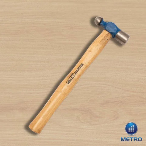 Metro Ball Pein Hammer – Hardened Faces, Wooden & Fibre Handle, 100g to 800g