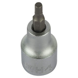 Stanley 1/2 inch drive hexagonal bit socket made from Chrome Vanadium steel for automotive, industrial, garage and mechanical maintenance applications