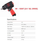 Ralli Wolf IW1930T composite impact wrench — 3/4" drive, 1000 ft-lbs torque, 19mm bolt capacity. For heavy vehicle & industrial use.
