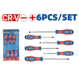 DongCheng HD091252 6-Piece Professional Magnetic Chrome Vanadium (CR-V) Screwdriver Set